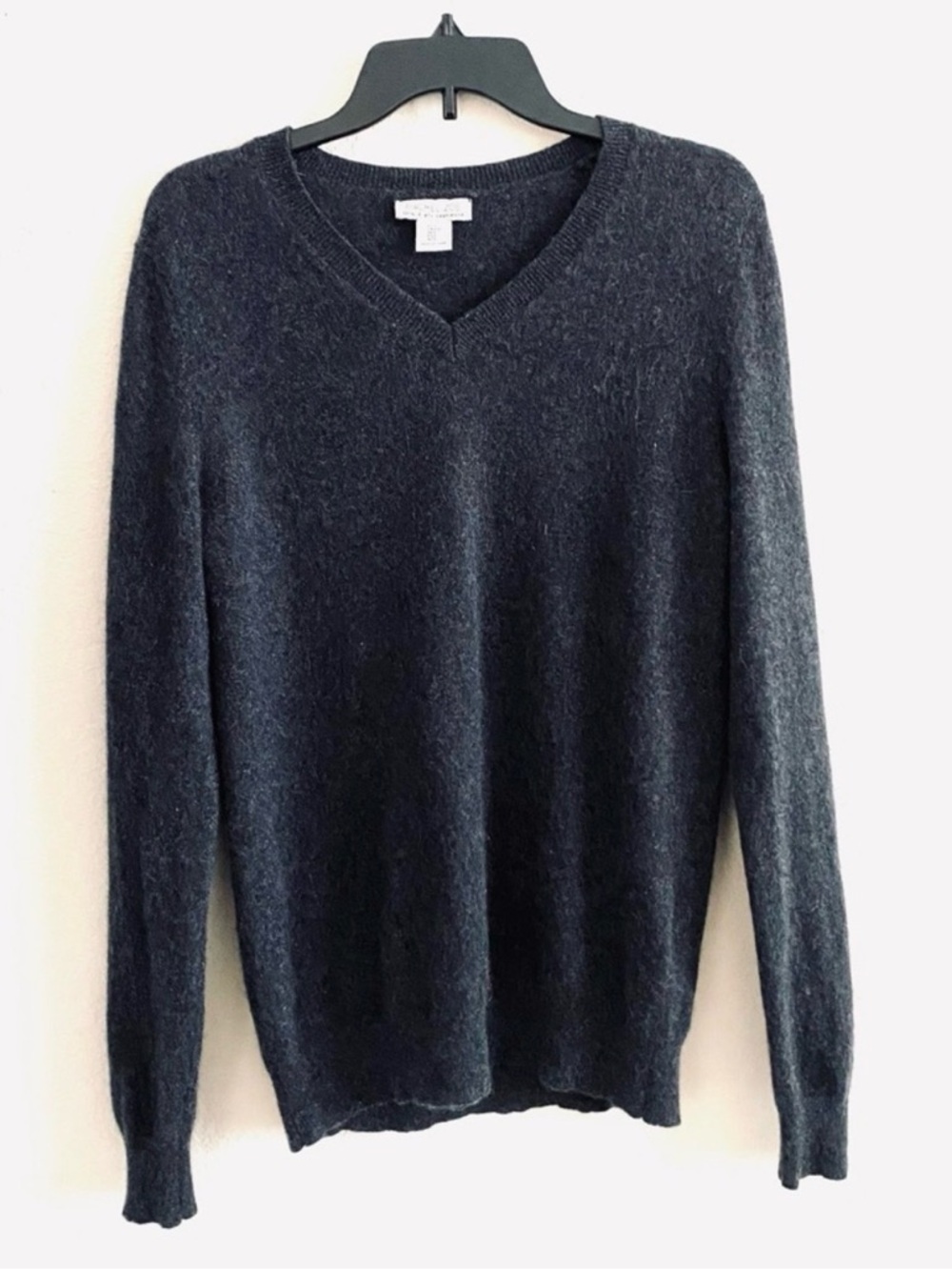 Rachel Zoe Dark Charcoal V-Neck Sweater